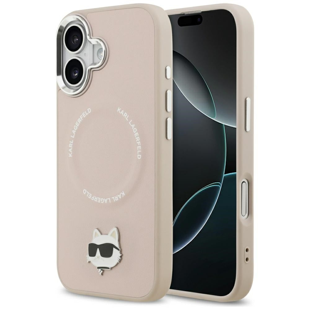 MagSafe futrola za Apple iPhone 17, Karl Lagerfeld, Choupette Pin, Roza