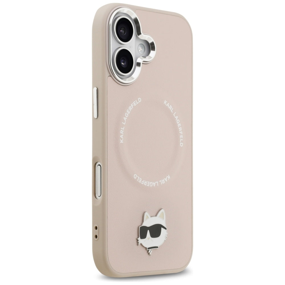 MagSafe futrola za Apple iPhone 17, Karl Lagerfeld, Choupette Pin, Roza