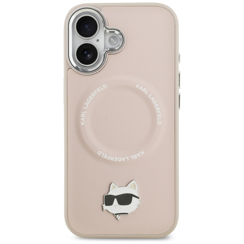 MagSafe futrola za Apple iPhone 17, Karl Lagerfeld, Choupette Pin, Roza