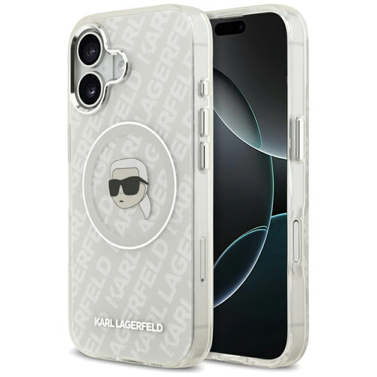 Futrola MagSafe za Apple iPhone 17, Karl Lagerfeld, IML Karl`s Head, Siva