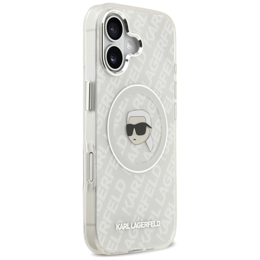 Futrola MagSafe za Apple iPhone 17, Karl Lagerfeld, IML Karl`s Head, Siva