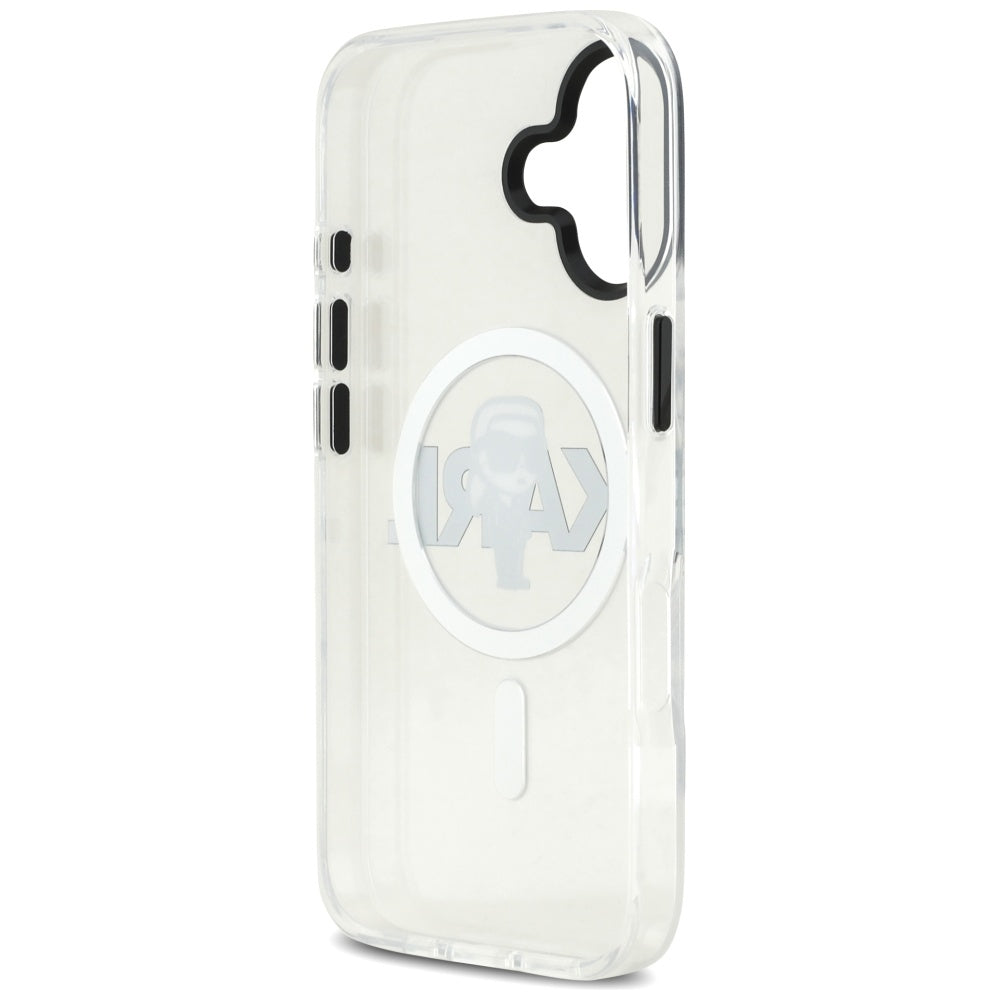 MagSafe futrola za Apple iPhone 17, Karl Lagerfeld, IML Sketch Logo Karl, Prozirna