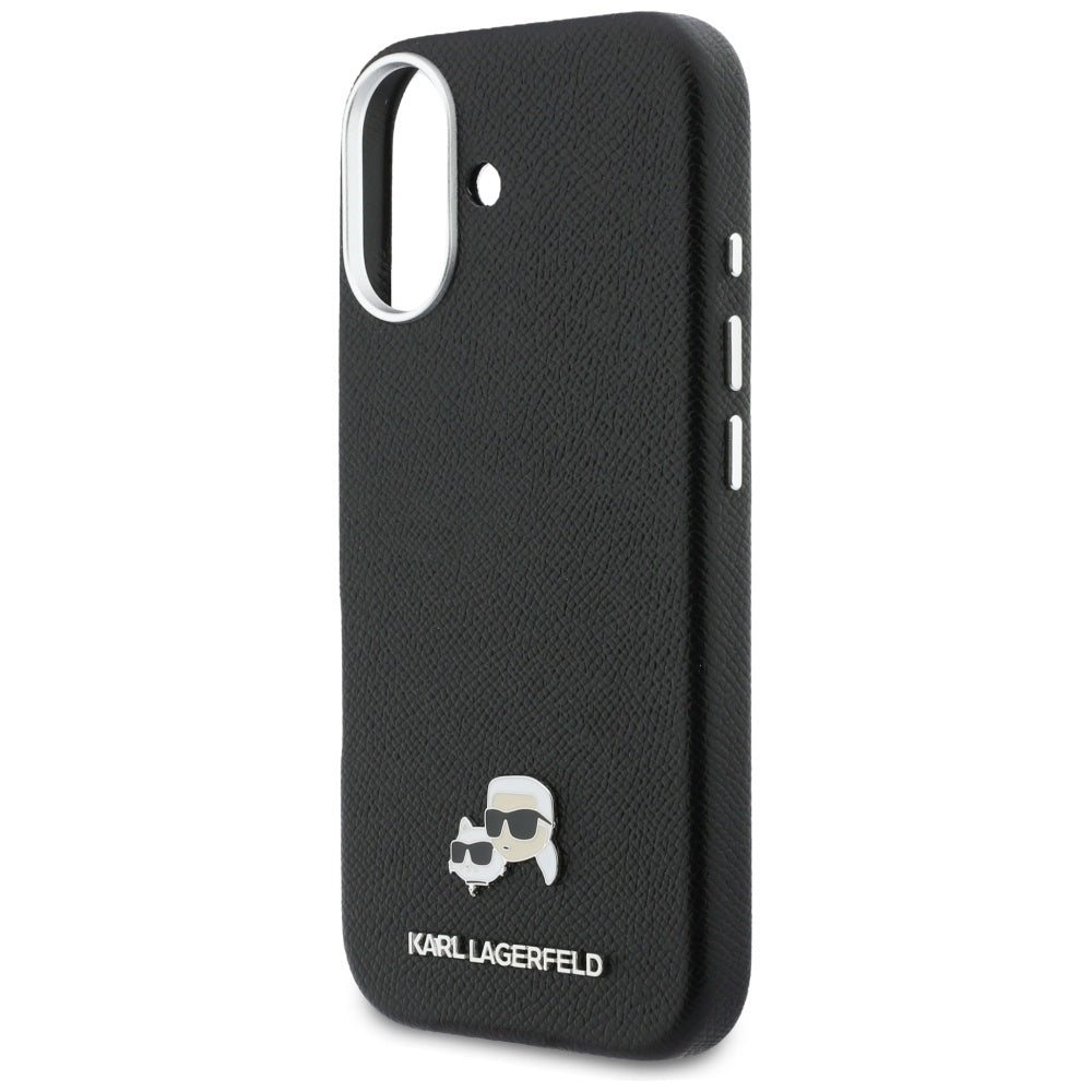 Futrola MagSafe za Apple iPhone 17, Karl Lagerfeld, Karl & Choupette Head's Pin, Crna