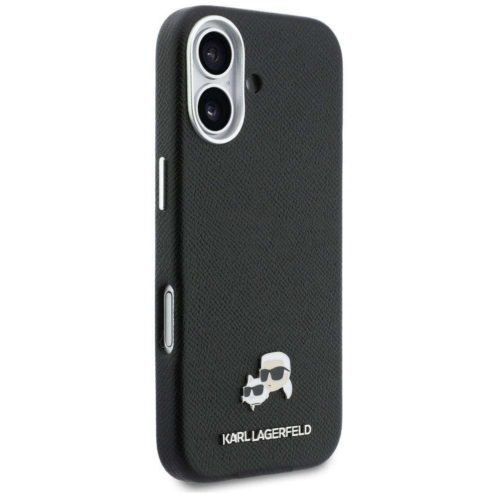 Futrola MagSafe za Apple iPhone 17, Karl Lagerfeld, Karl & Choupette Head's Pin, Crna