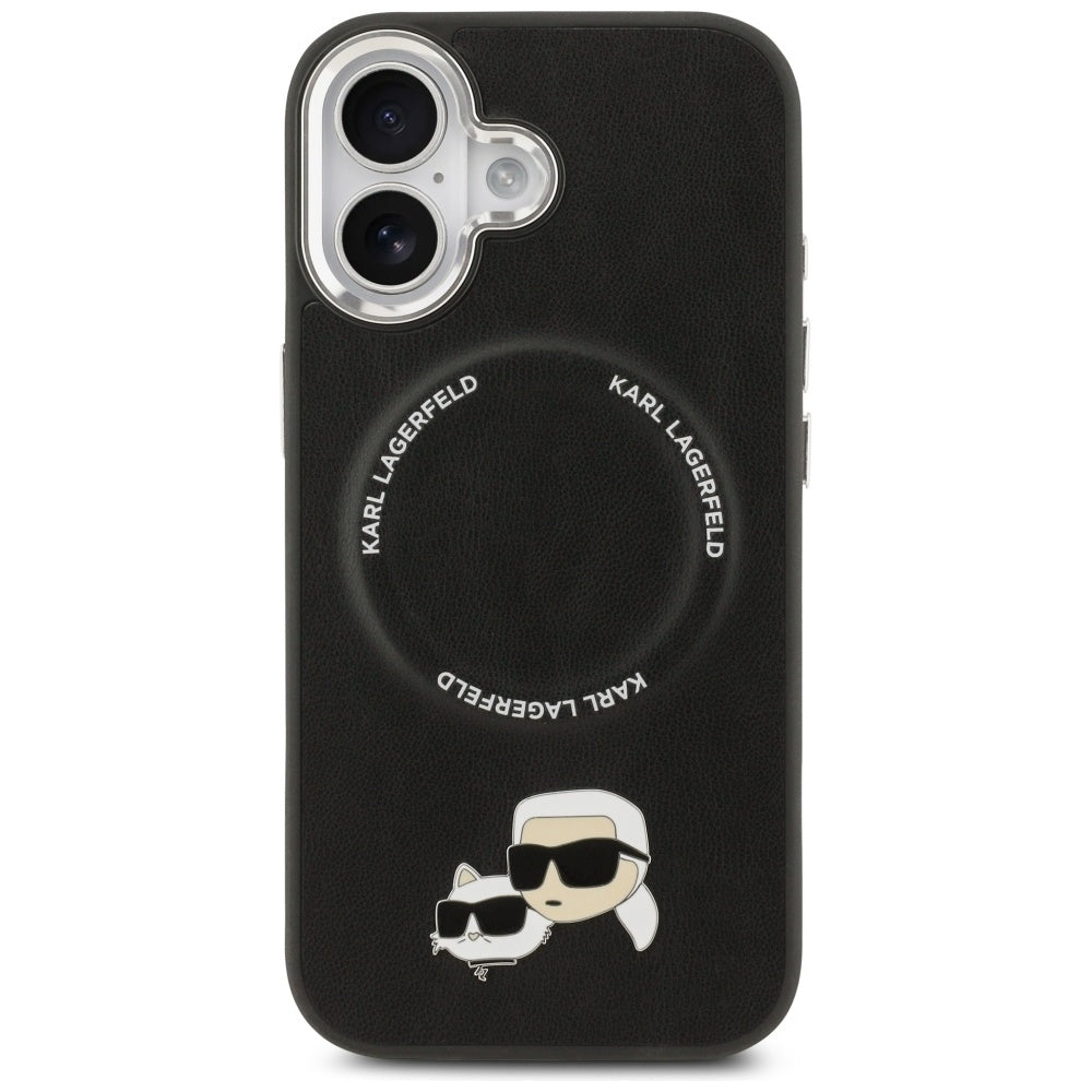 MagSafe futrola za Apple iPhone 17, Karl Lagerfeld, Karl & Choupette Pins, Crna