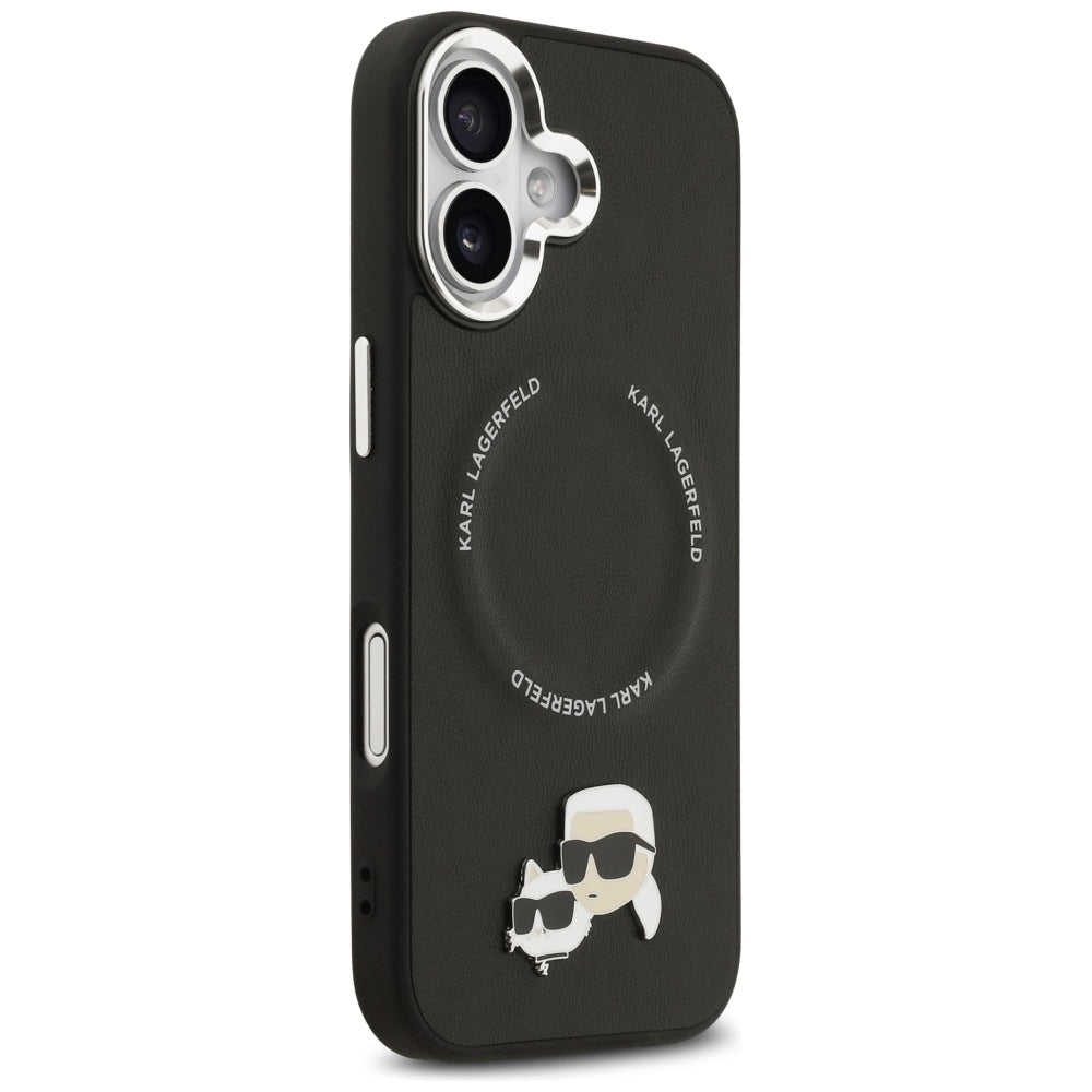 MagSafe futrola za Apple iPhone 17, Karl Lagerfeld, Karl & Choupette Pins, Crna