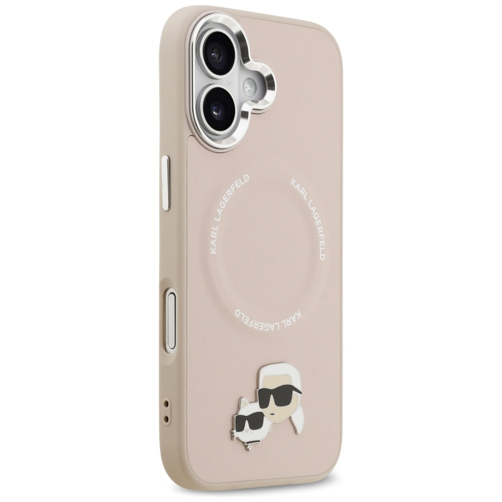 Futrola MagSafe za Apple iPhone 17, Karl Lagerfeld, Karl & Choupette Pins, Roza