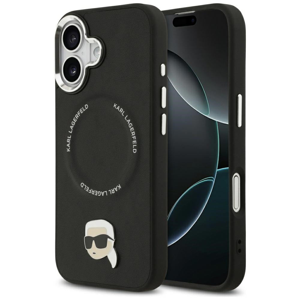 MagSafe futrola za Apple iPhone 17, Karl Lagerfeld, Karl Pin, Crna