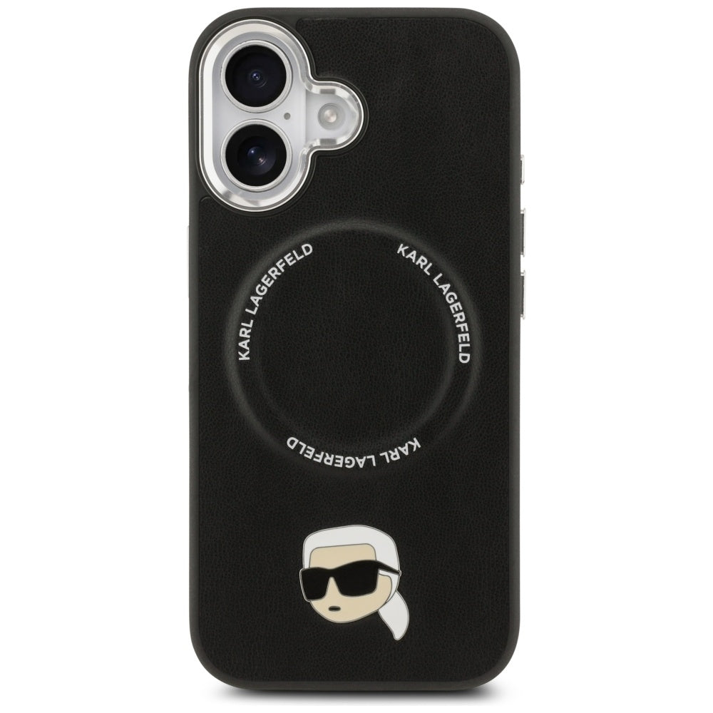 MagSafe futrola za Apple iPhone 17, Karl Lagerfeld, Karl Pin, Crna