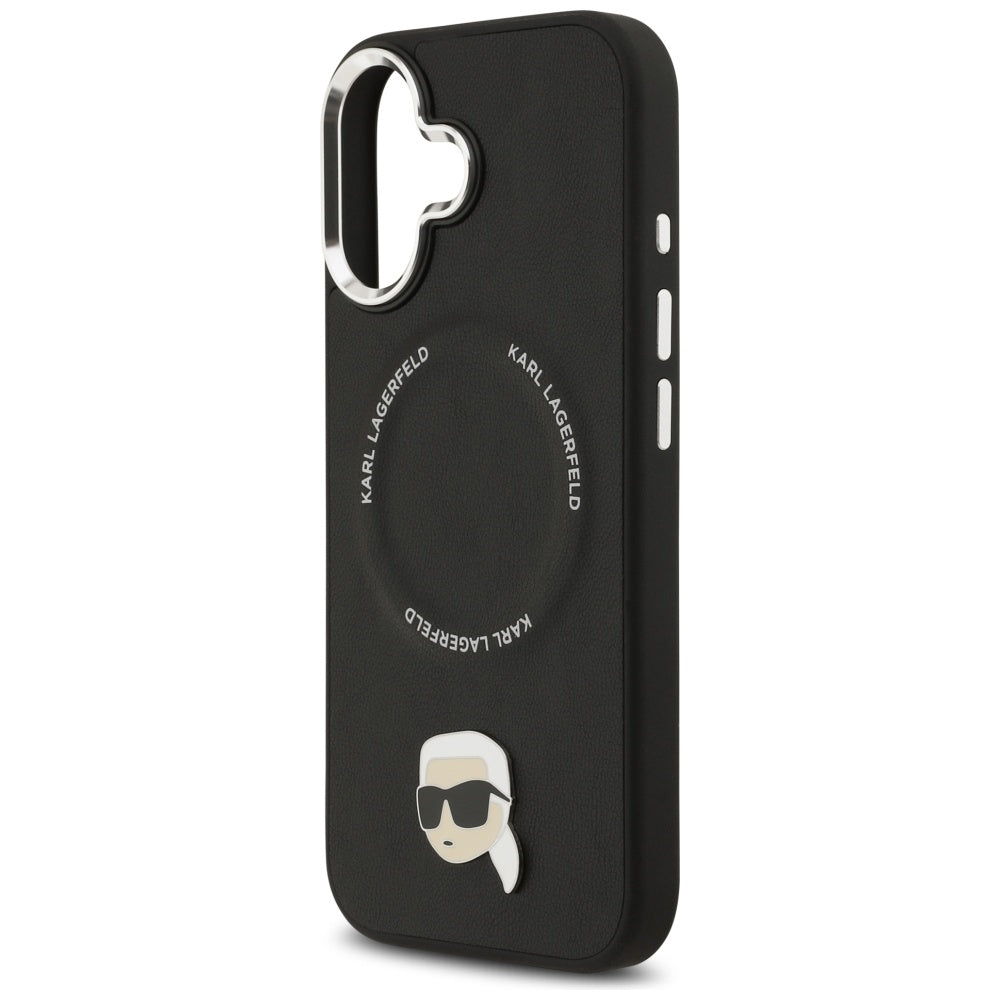 MagSafe futrola za Apple iPhone 17, Karl Lagerfeld, Karl Pin, Crna