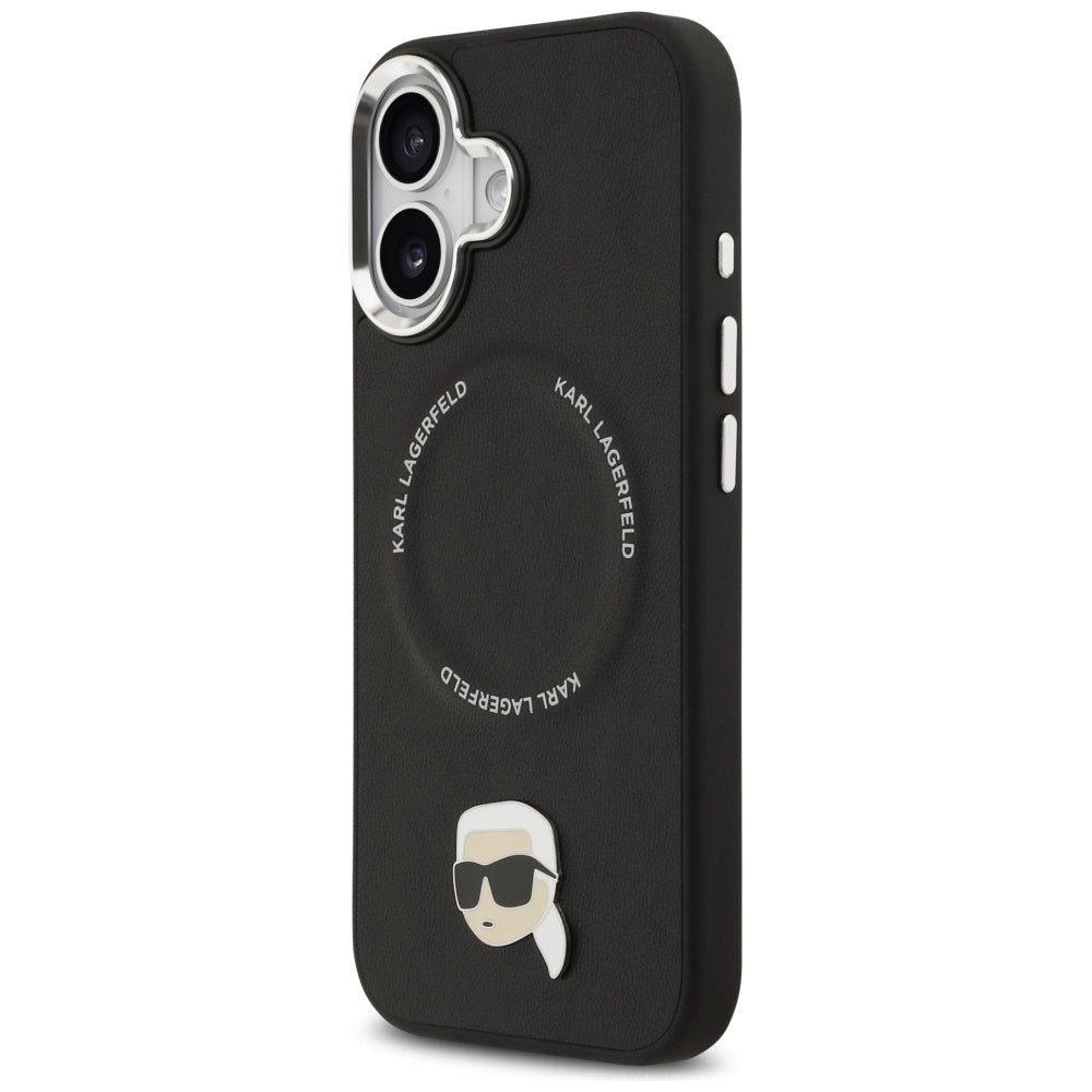 MagSafe futrola za Apple iPhone 17, Karl Lagerfeld, Karl Pin, Crna