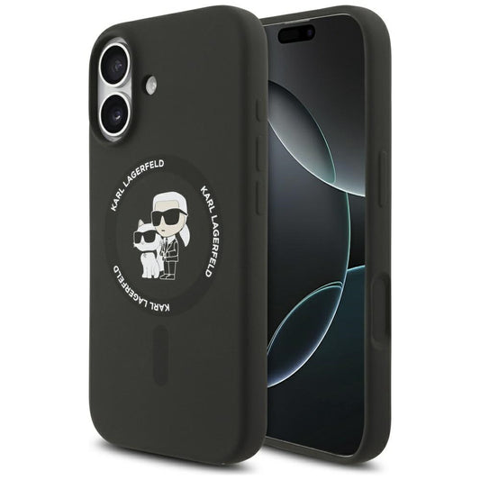 Futrola MagSafe za Apple iPhone 17, Karl Lagerfeld, Ring Karl & Choupette, Crna
