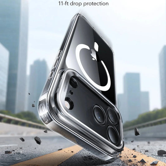 Futrola MagSafe za Apple iPhone 17 Pro, ESR, Classic Hybrid Kickstand, Prozirna