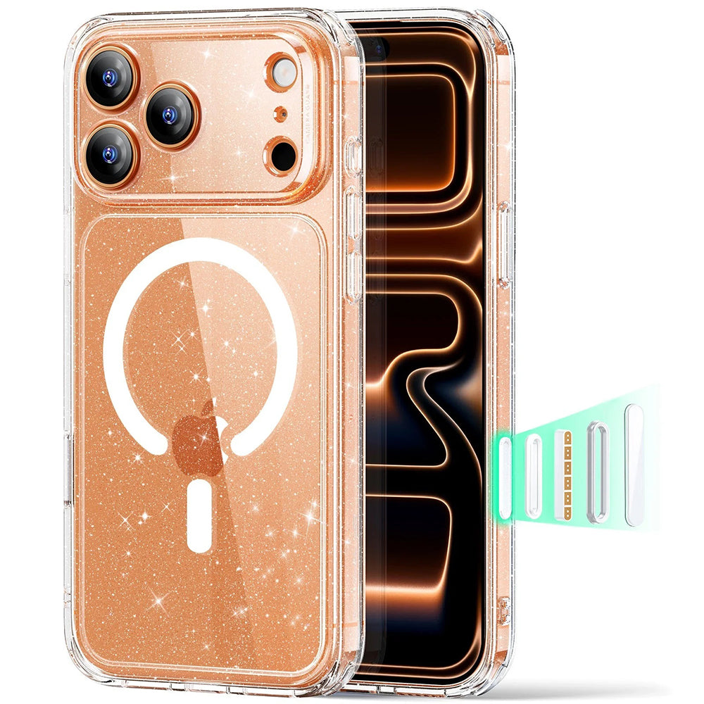 Futrola MagSafe za Apple iPhone 17 Pro, ESR, Classic Hybrid Shimmer, Prozirna
