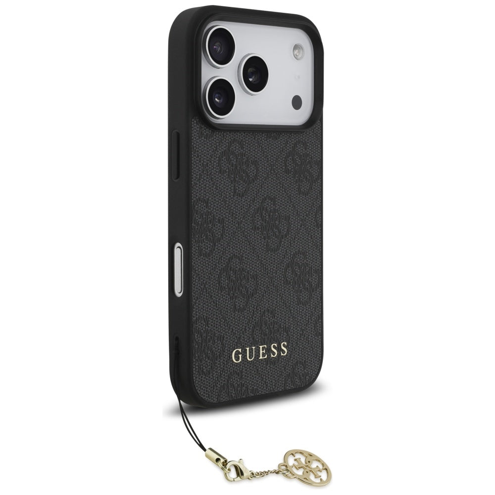 MagSafe futrola za Apple iPhone 17 Pro, Guess, 4G Charm Cradle, Crna