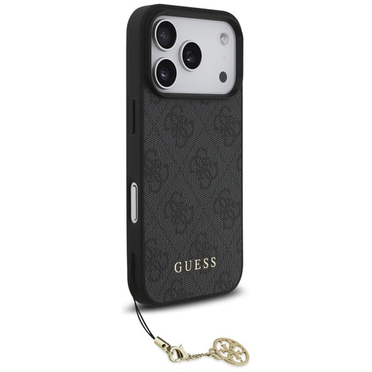 MagSafe futrola za Apple iPhone 17 Pro, Guess, 4G Charm Cradle, Crna