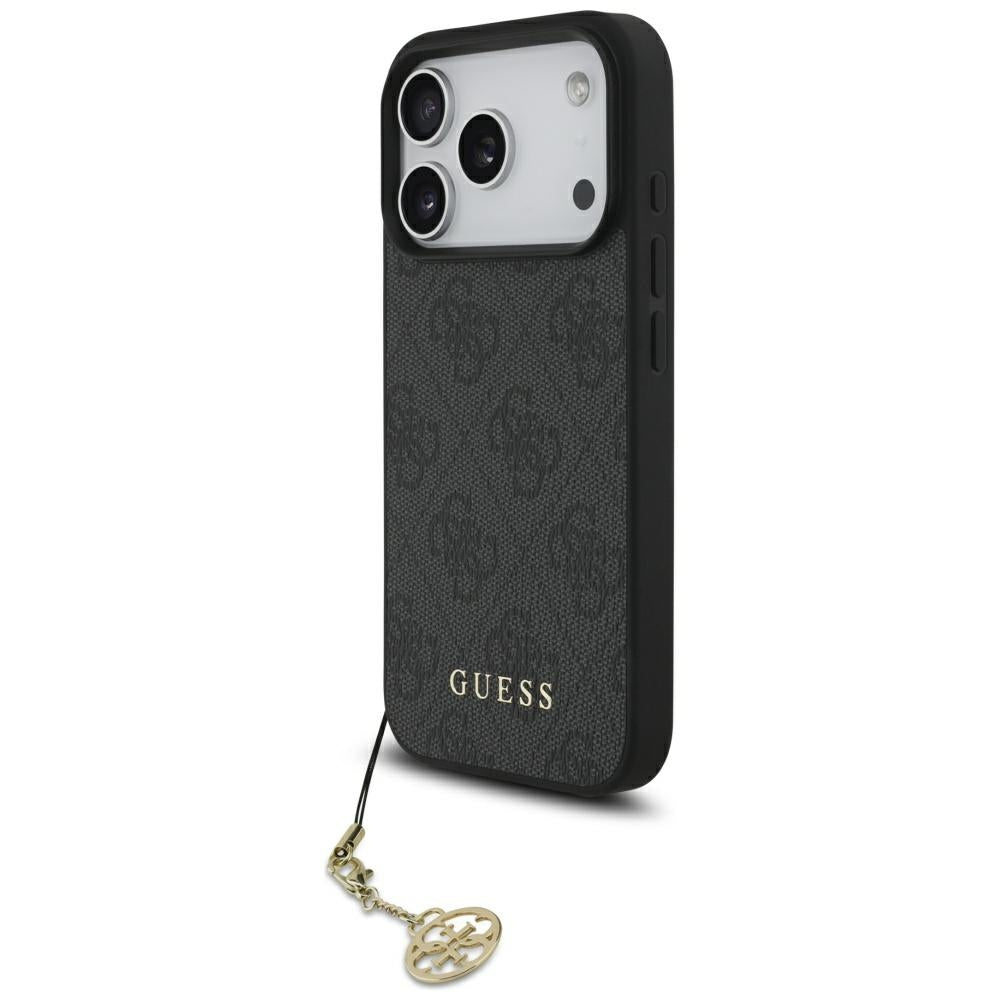 MagSafe futrola za Apple iPhone 17 Pro, Guess, 4G Charm Cradle, Crna