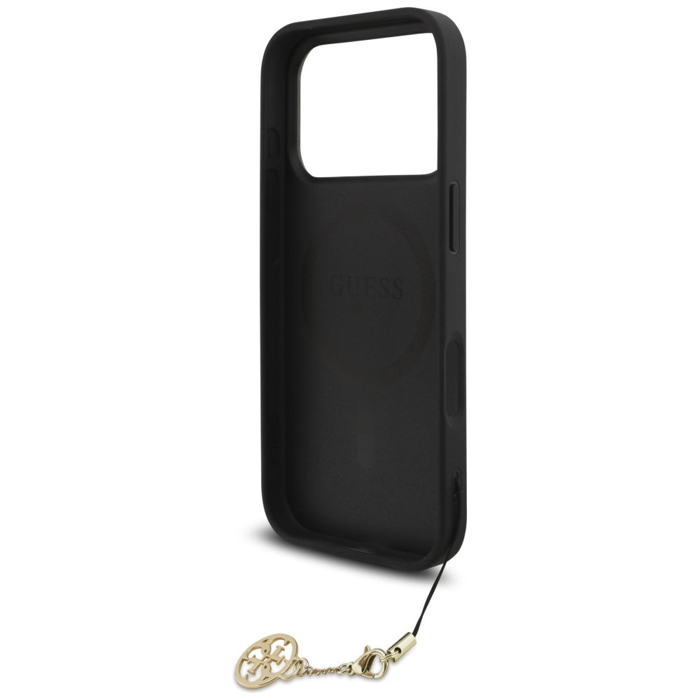 MagSafe futrola za Apple iPhone 17 Pro, Guess, 4G Charm Cradle, Crna