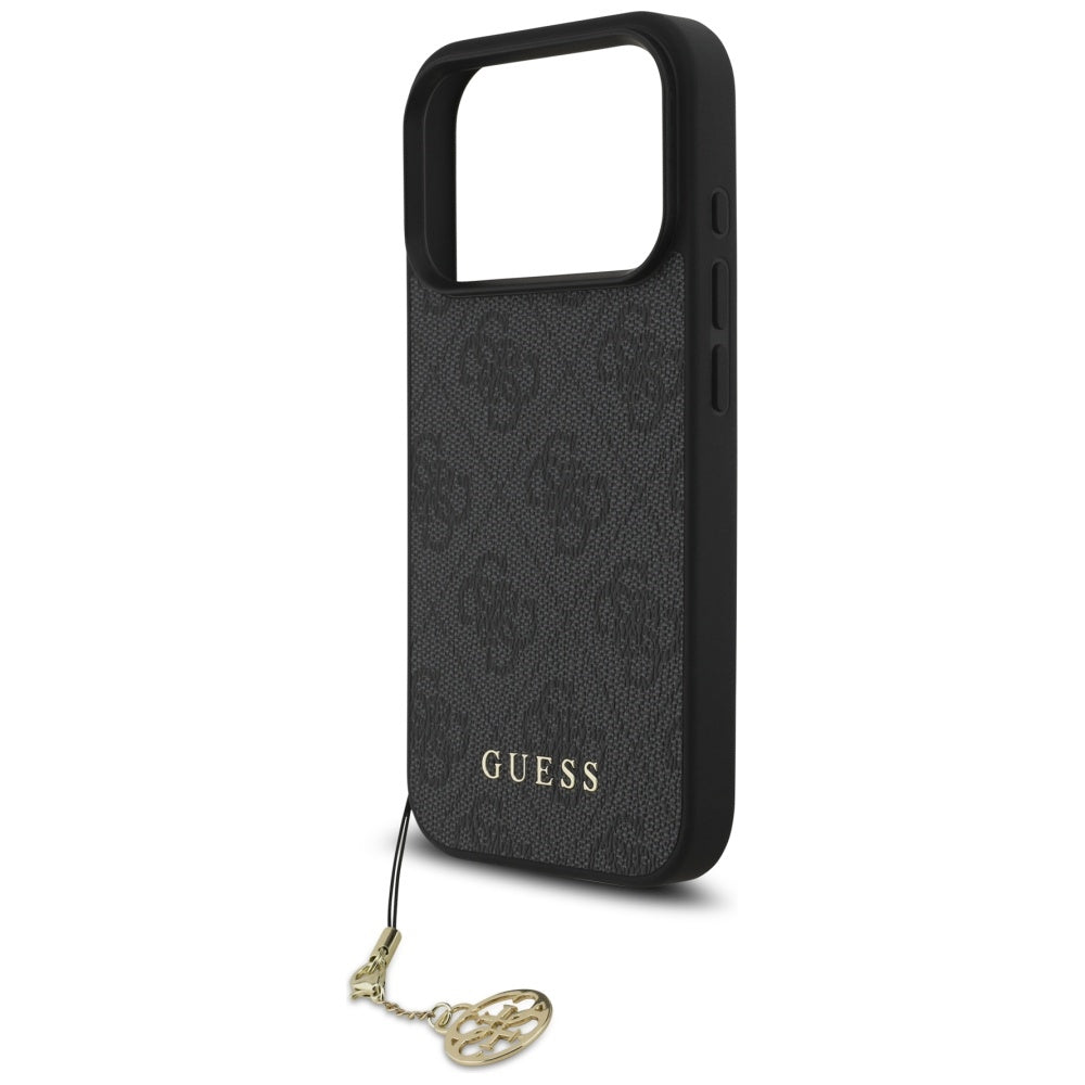 MagSafe futrola za Apple iPhone 17 Pro, Guess, 4G Charm Cradle, Crna