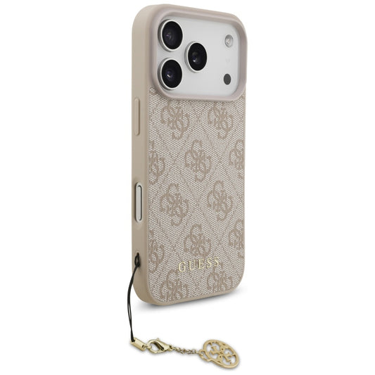 MagSafe futrola za Apple iPhone 17 Pro, Guess, 4G Charm Cradle, Roza