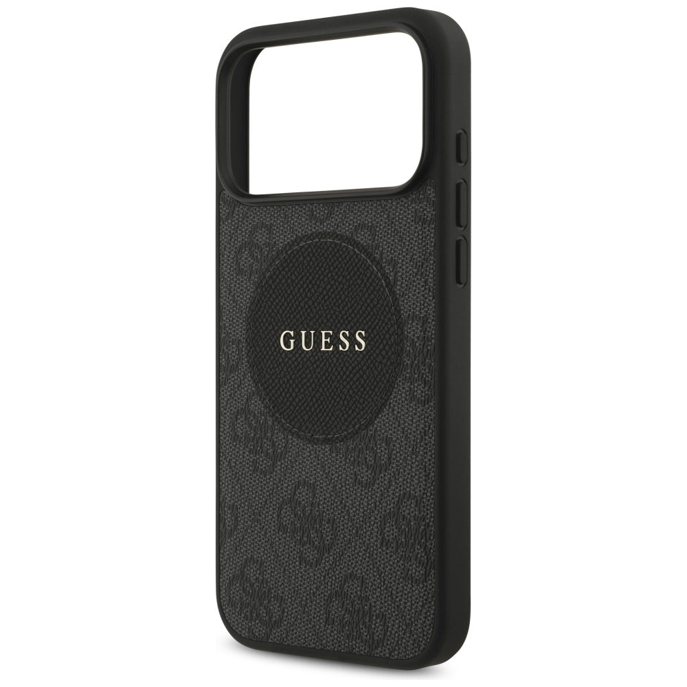 MagSafe futrola za Apple iPhone 17 Pro, Guess, 4G Circle Classic Logo, Crna