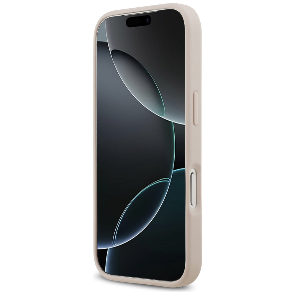 MagSafe futrola za Apple iPhone 17 Pro, Guess, 4G Circle Classic Logo, Roza