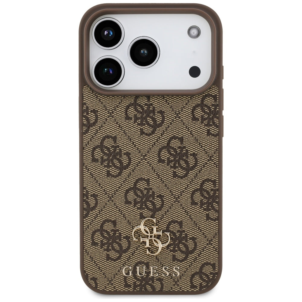 Futrola MagSafe za Apple iPhone 17 Pro, Guess, 4G Small and Classic Logo, smeđa