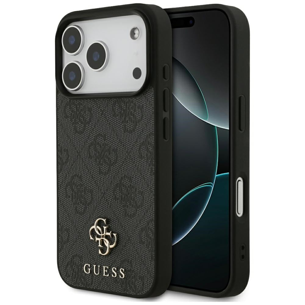 MagSafe futrola za Apple iPhone 17 Pro, Guess, 4G Small and Classic Logo, Crna
