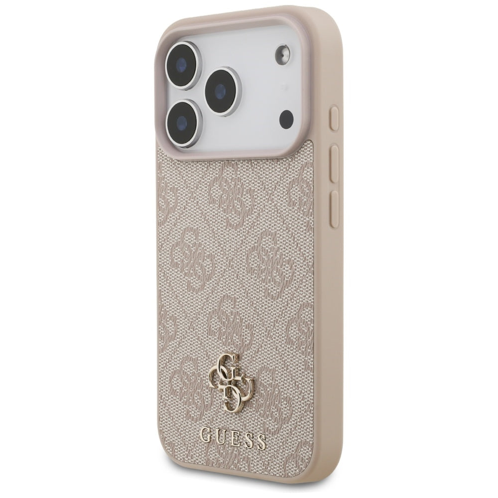 Futrola MagSafe za Apple iPhone 17 Pro, Guess, 4G Small and Classic Logo, Roza