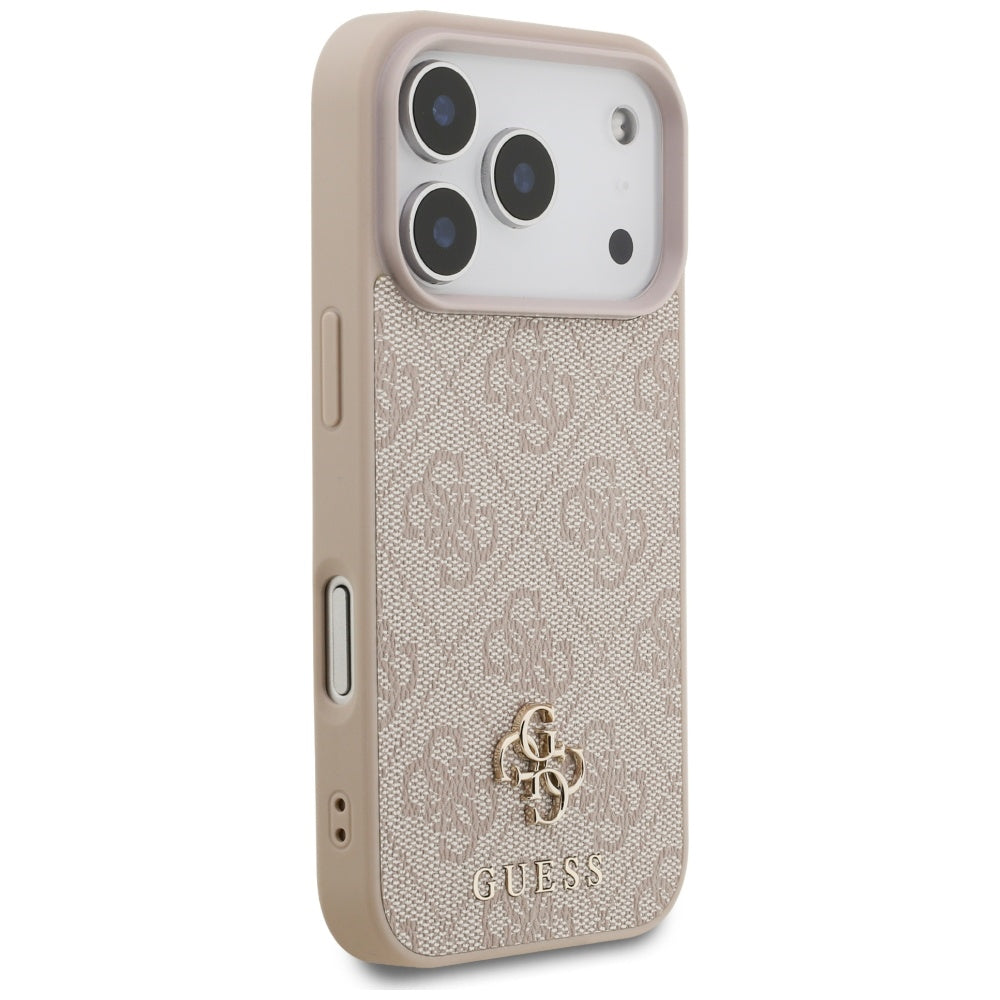 Futrola MagSafe za Apple iPhone 17 Pro, Guess, 4G Small and Classic Logo, Roza