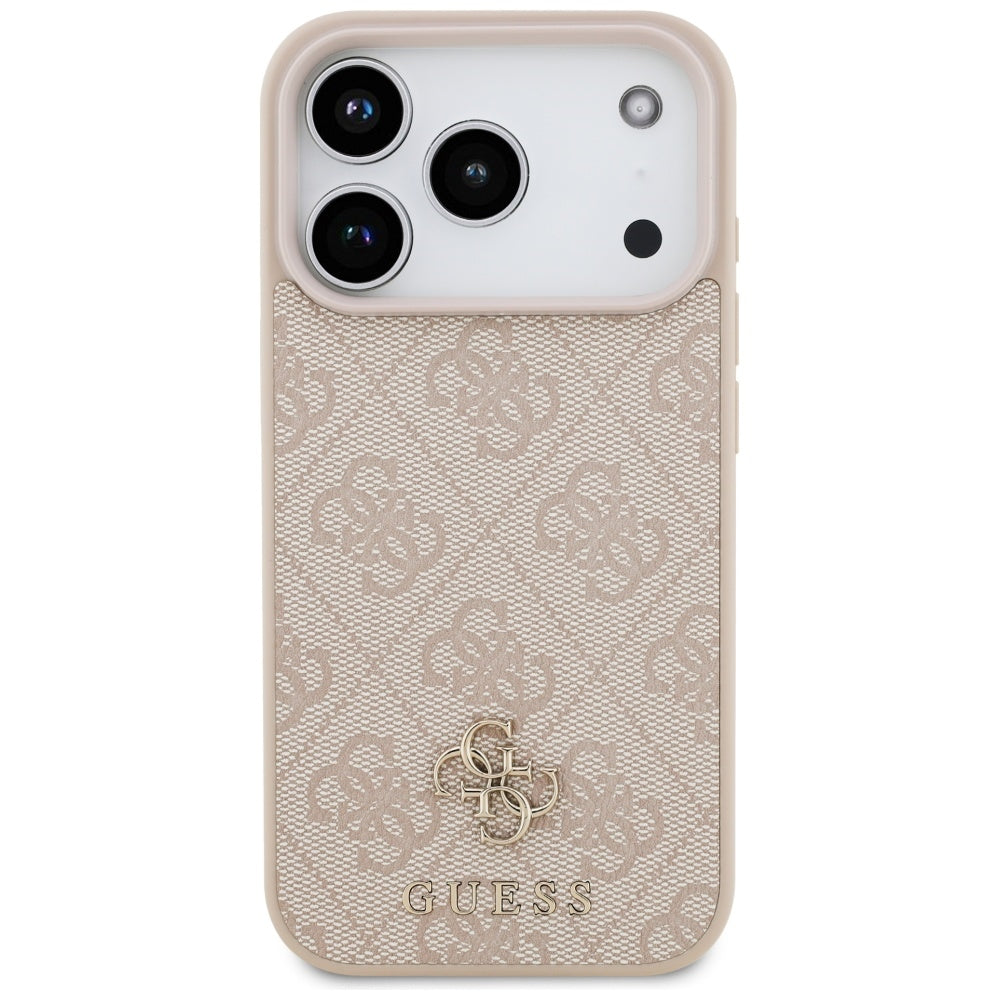 Futrola MagSafe za Apple iPhone 17 Pro, Guess, 4G Small and Classic Logo, Roza