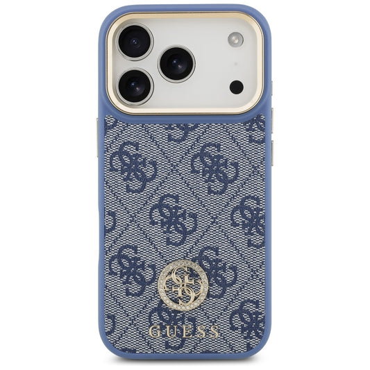 MagSafe futrola za Apple iPhone 17 Pro, Guess, 4G Strass Logo, Plava