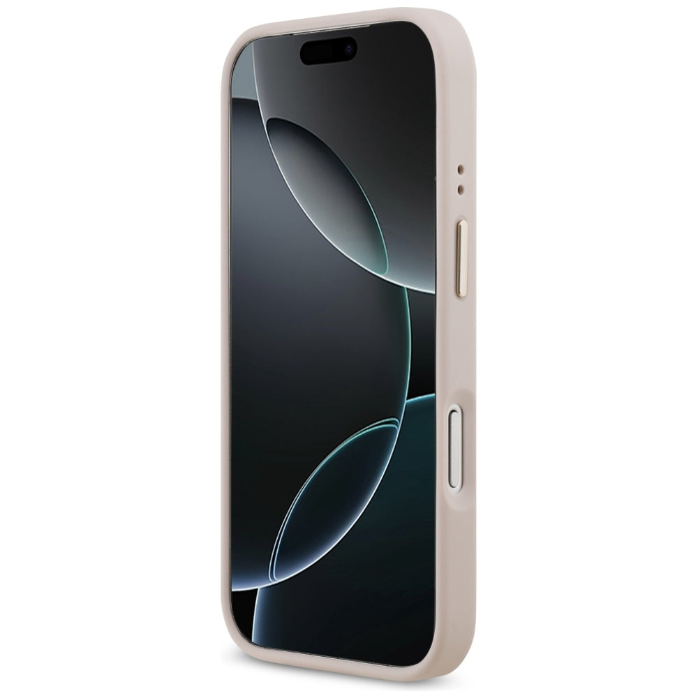 MagSafe futrola za Apple iPhone 17 Pro, Guess, 4G Strass Logo, Roza