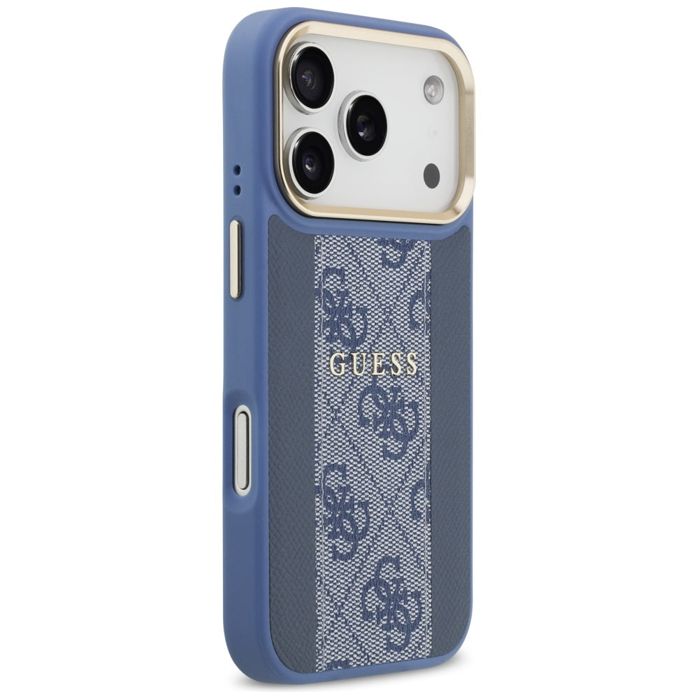 MagSafe futrola za Apple iPhone 17 Pro, Guess, 4G Stripe, Plava