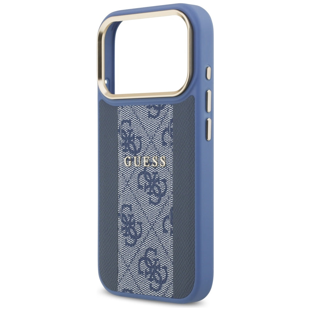 MagSafe futrola za Apple iPhone 17 Pro, Guess, 4G Stripe, Plava