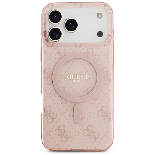 MagSafe futrola za Apple iPhone 17 Pro, Guess, IML 4G Background, Roza