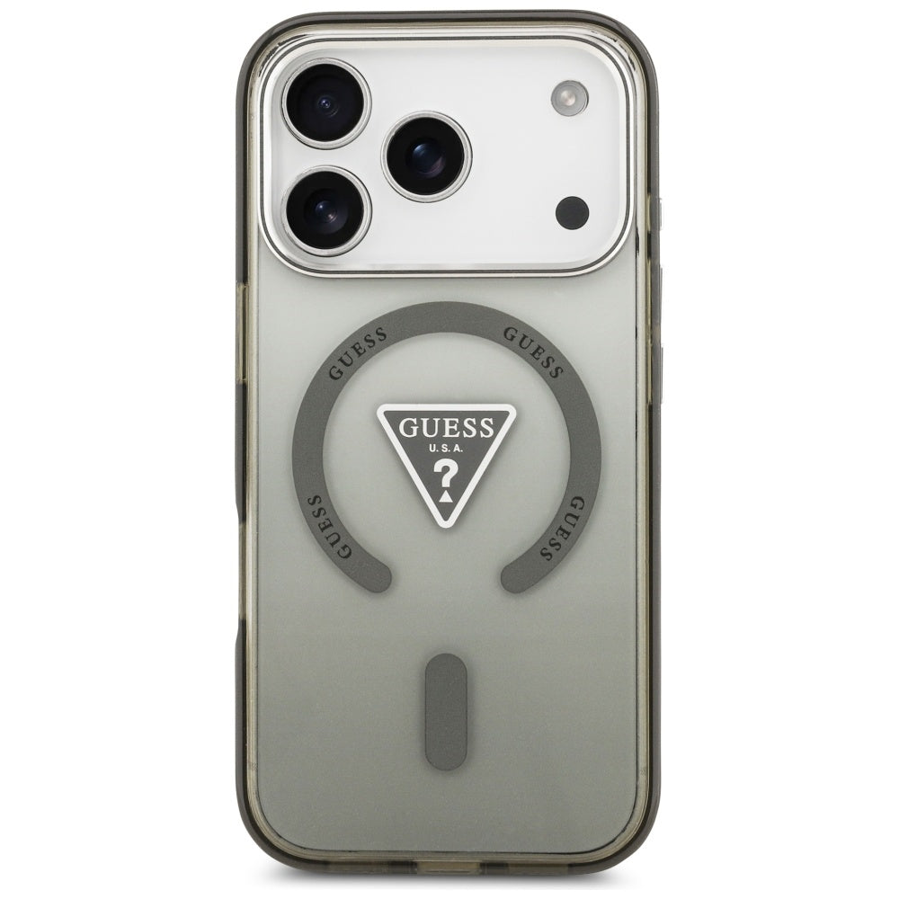 Futrola MagSafe za Apple iPhone 17 Pro, Guess, IML Gradient Triangle Logo, Kaki