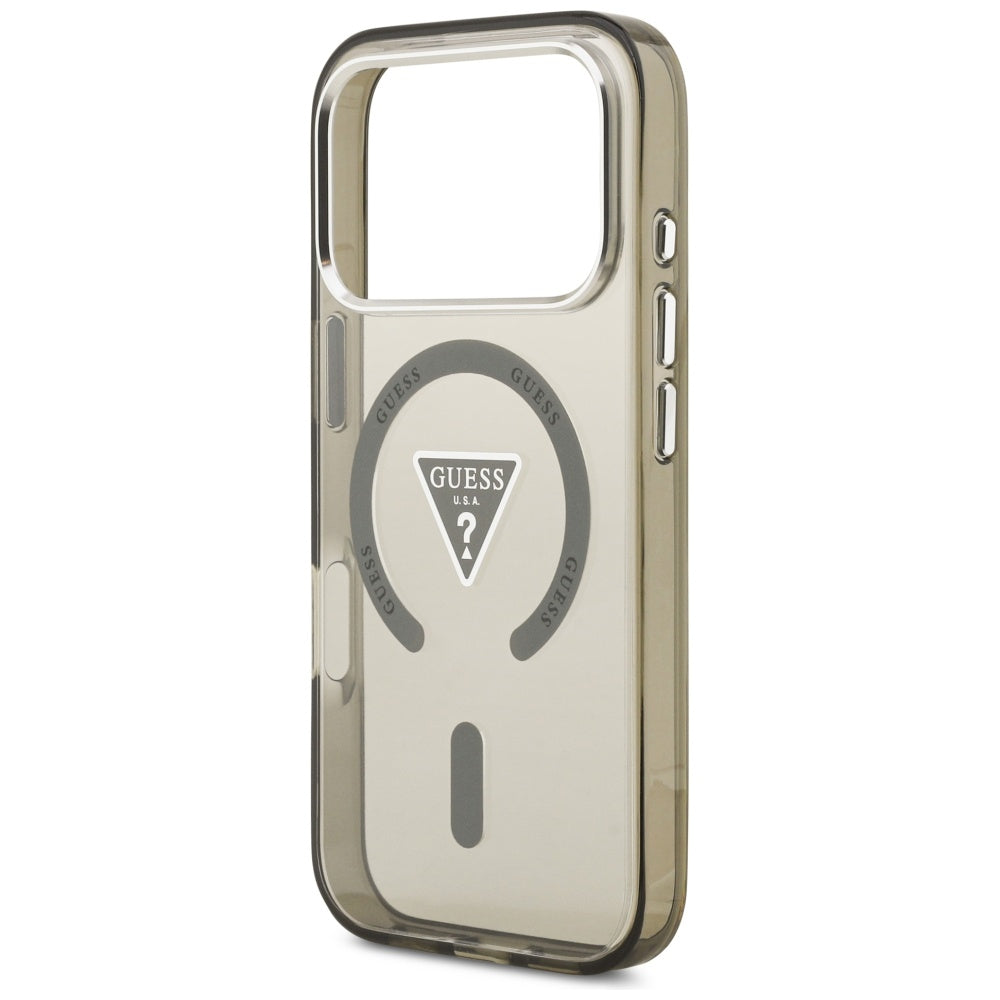 Futrola MagSafe za Apple iPhone 17 Pro, Guess, IML Gradient Triangle Logo, Kaki