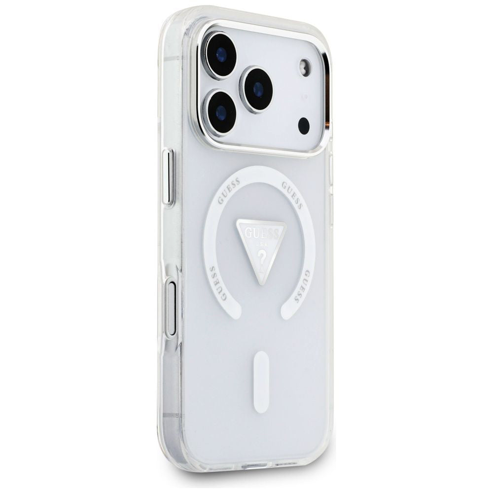 MagSafe futrola za Apple iPhone 17 Pro, Guess, IML Gradient Triangle Logo, Prozirna