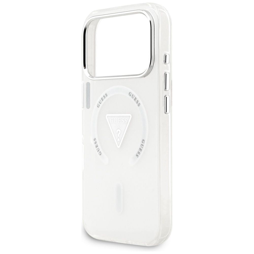MagSafe futrola za Apple iPhone 17 Pro, Guess, IML Gradient Triangle Logo, Prozirna