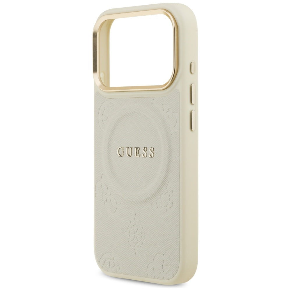 MagSafe futrola za Apple iPhone 17 Pro, Guess, Peony Hot Stamp, Bež