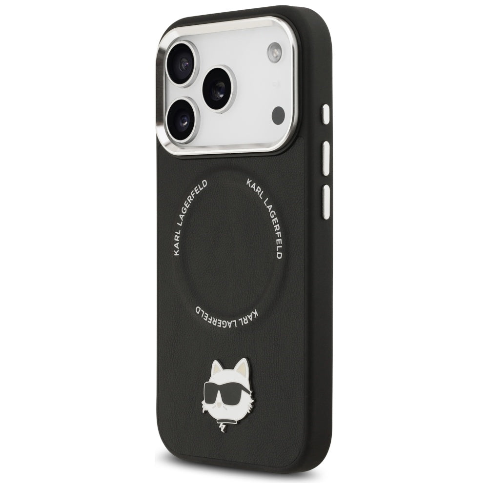 MagSafe futrola za Apple iPhone 17 Pro, Karl Lagerfeld, Choupette Pin, Crna