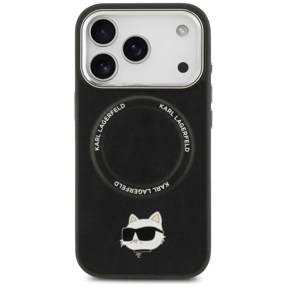 MagSafe futrola za Apple iPhone 17 Pro, Karl Lagerfeld, Choupette Pin, Crna