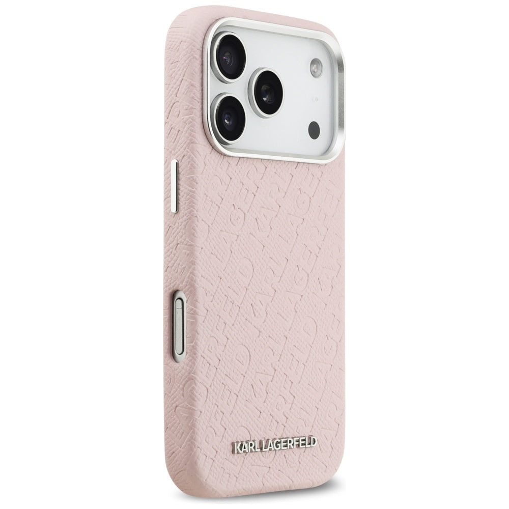 Futrola MagSafe za Apple iPhone 17 Pro, Karl Lagerfeld, FW Stamped Karl, Roza