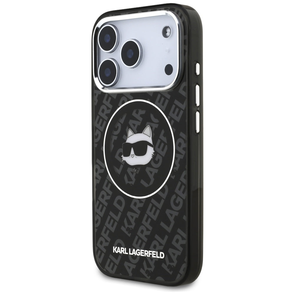 MagSafe futrola za Apple iPhone 17 Pro, Karl Lagerfeld, IML Choupette`s Head, Crna