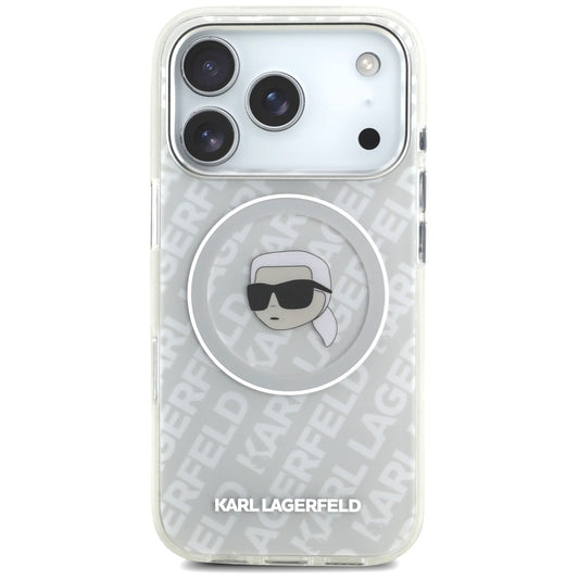 MagSafe torbica za Apple iPhone 17 Pro, Karl Lagerfeld, IML Karl`s Head, Siva