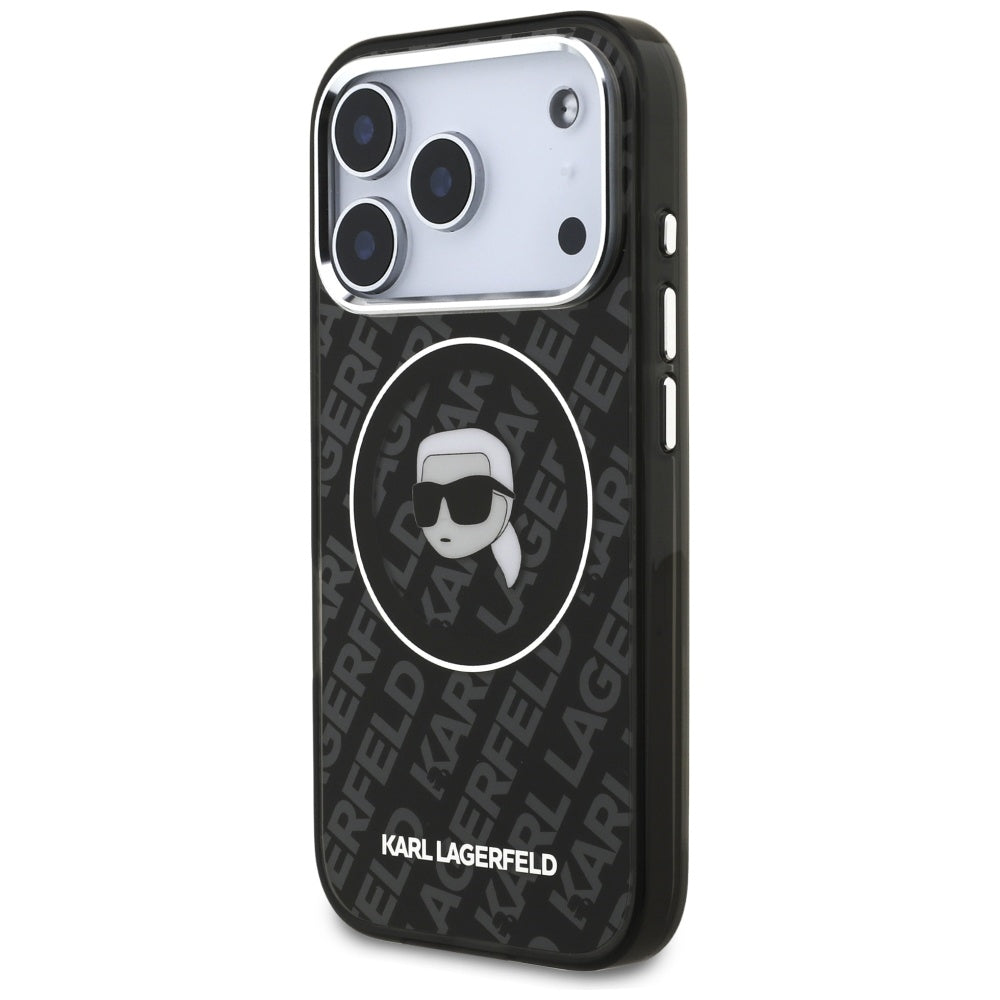 Futrola MagSafe za Apple iPhone 17 Pro, Karl Lagerfeld, IML Karl`s Head, Crna