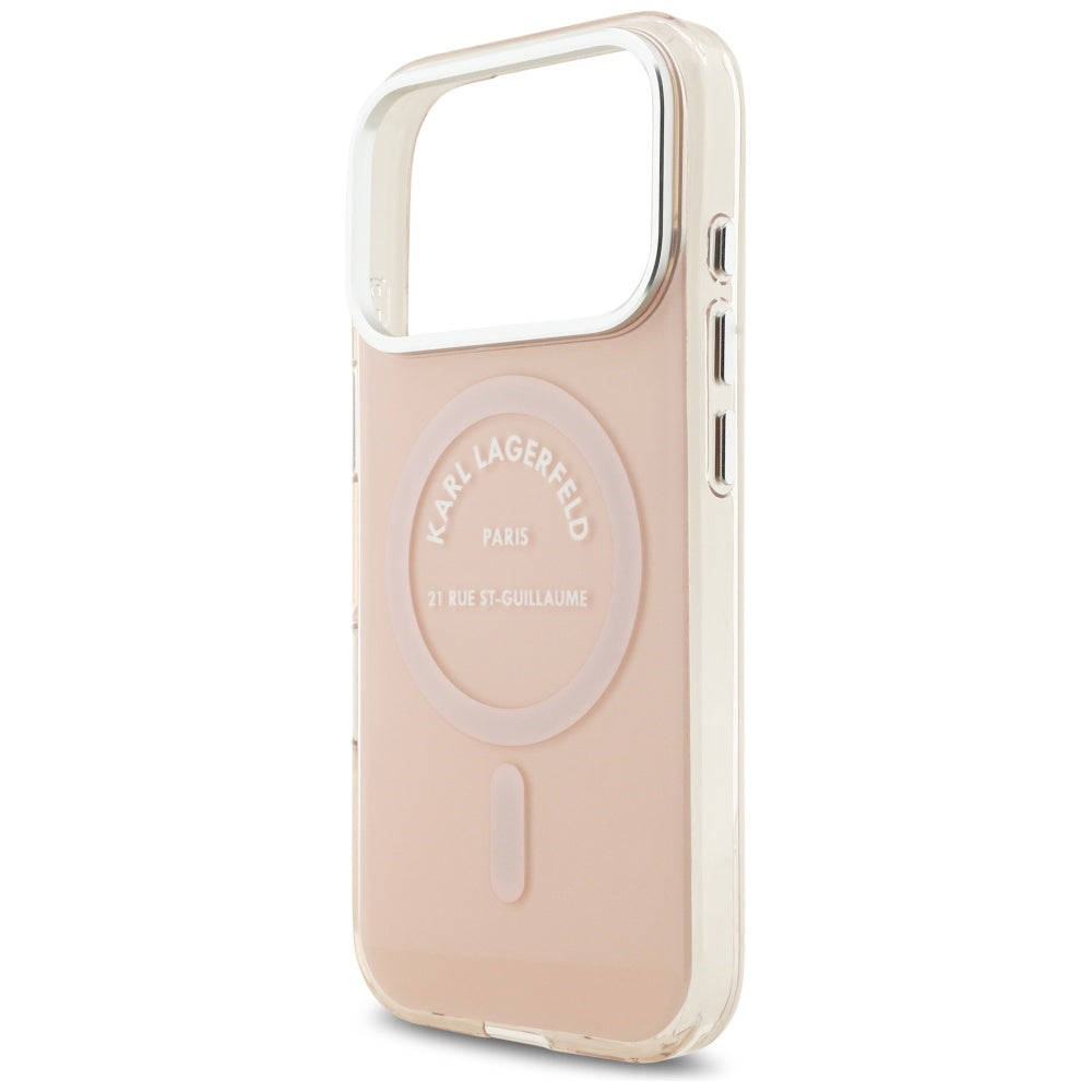 Futrola MagSafe za Apple iPhone 17 Pro, Karl Lagerfeld, IML Logo RSG, Roza