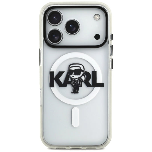 Futrola MagSafe za Apple iPhone 17 Pro, Karl Lagerfeld, IML Sketch Logo Karl, Prozirna