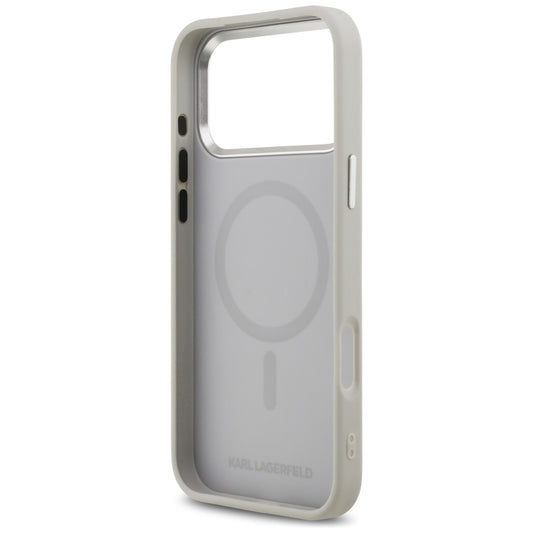 MagSafe futrola za Apple iPhone 17 Pro, Karl Lagerfeld, Karl & Choupette Pins, Siva